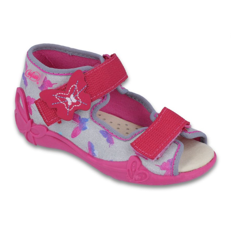Zapatos befado amarillo niño 242P077 rosado gris