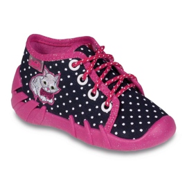 Zapato infantil color befado, comf. hasta 23cm 130P039 azul marino rosa blanco