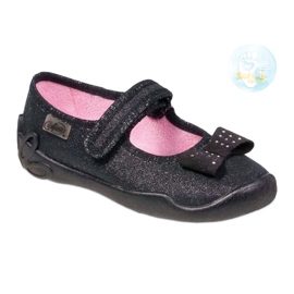 BELTERINAS DE NIÑOS BEFADO 114X240 con un arco en lentejuelas negro BELTERINAS DE NIÑOS BEFADO 114X240 con un arco en lentejuelas negro