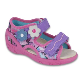Zapatos befado niño pu 065X120 rosa púrpura