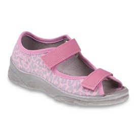 Zapatos befado niño 969X092 rosa gris