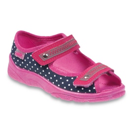 Zapatos befado niño 969X108 azul marino rosa