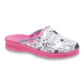 Patrón para colorear zapatos befado niños 708X003 rosado blanco