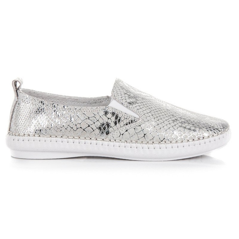 Zapatillas de piel sin cordones VINCEZA gris