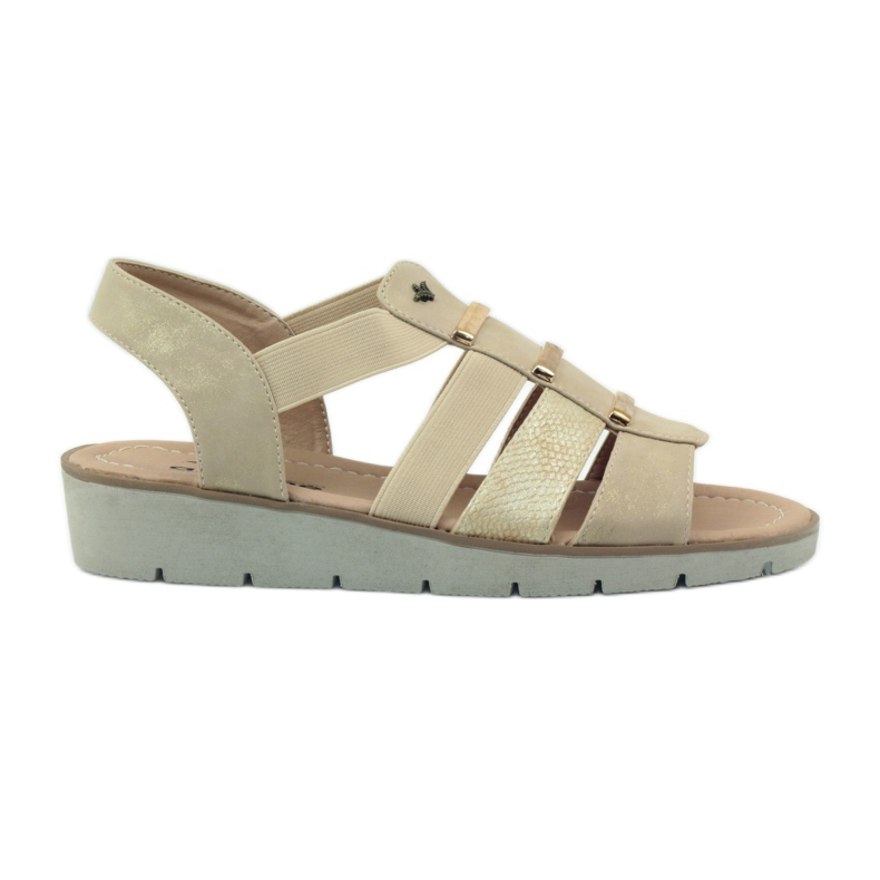 Sandalias Aloeloe súper cómodas marrón amarillo
