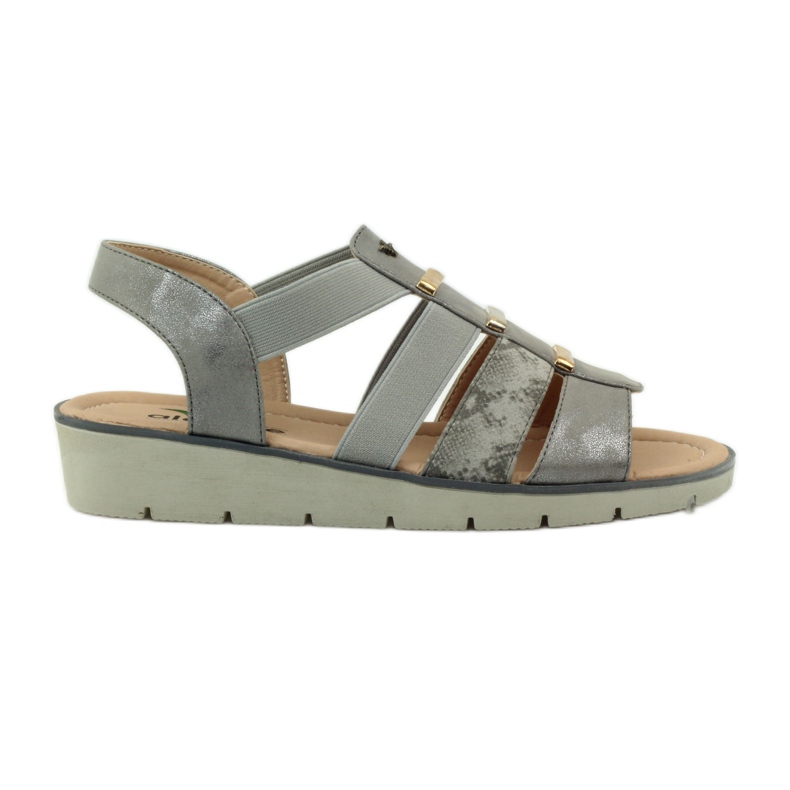 Sandalias Aloeloe súper cómodas gris amarillo