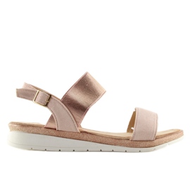 Sandalias mujer rosa A-04 champagne