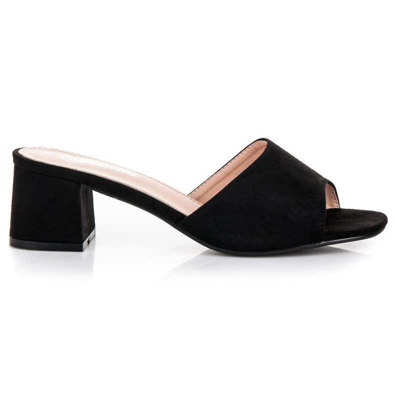 Renda Sandalias tacón ante negro Renda Sandalias tacón ante negro
