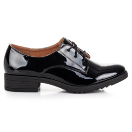 Lovery Zapatos lacados elegantes negro