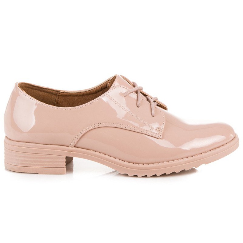 Lovery Zapatos lacados mujer marrón