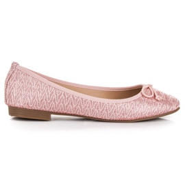 Renda Bailarinas tejido rosa