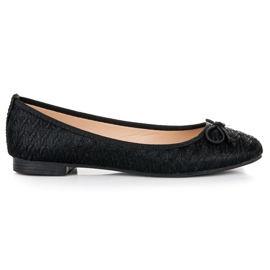 Renda Bailarinas tejido negro