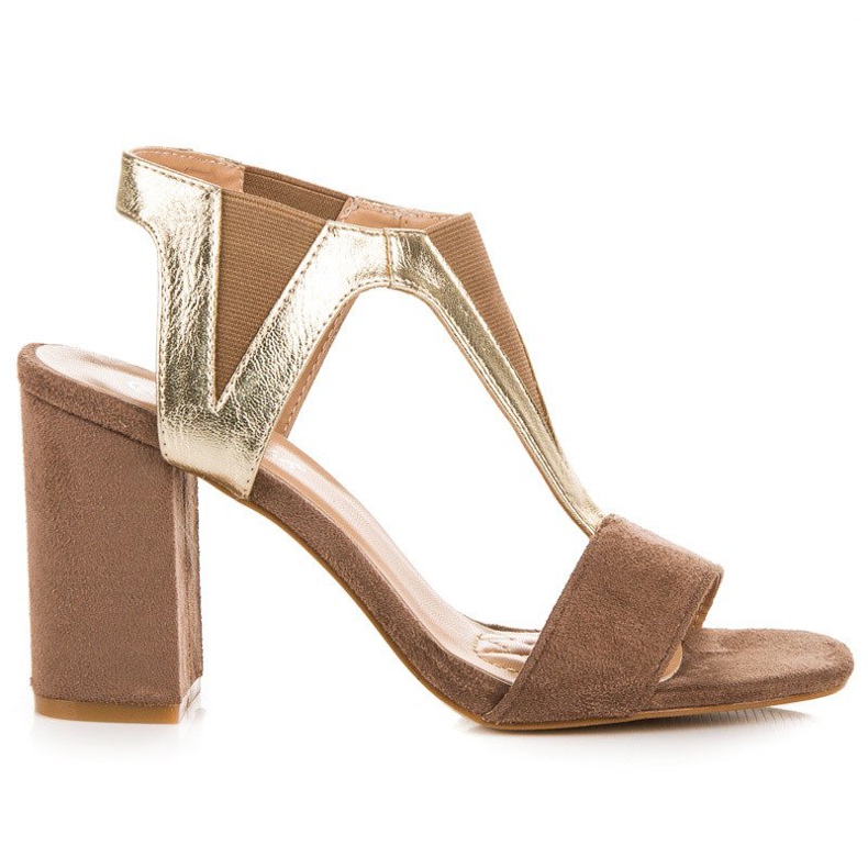 Sandalias con tacón Vinceza marrón