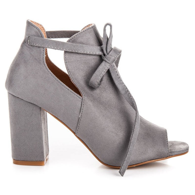 Sandalias vinceza ante cordones gris