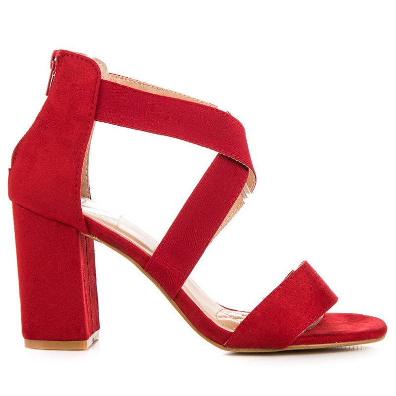 Sandalias vinceza rojas rojo