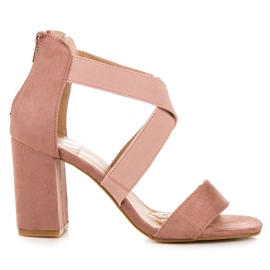 Sandalias vinceza rosas rosado