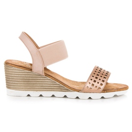 Sandalias con goma vinceza rosa