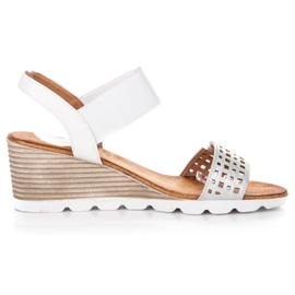 Sandalias con goma vinceza blanco