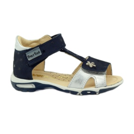 Sandalias velcro Bartuś 138 azul marino gris