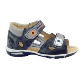Sandalias con velcro Bartuś 119 gris oscuro
