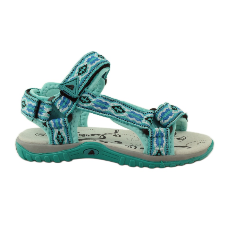 American Club Sandalias con inserción de piel americana 5268 multicolor
