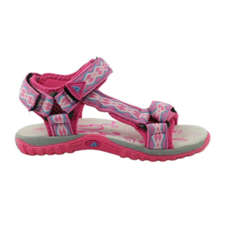 American Club Sandalias con inserción de piel americana 5268 violeta rosado