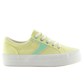 Amarillo K1831401 Amarillo zapatillas suela alta