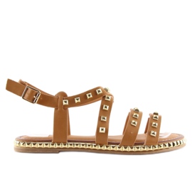 Sandalias con tachuelas camel WL193 Camel marrón