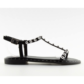 Sandalias con tachuelas negro DD88P negro