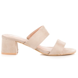 Renda Babuchas ante beige Renda Babuchas ante beige