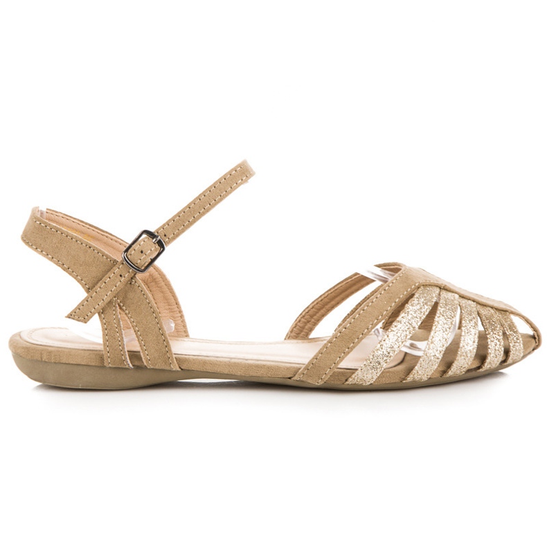Sandalias vinceza planas elegantes marrón