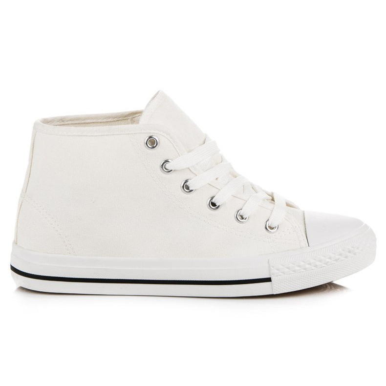 Zapatillas blancas arriba del tobillo blanco Zapatillas blancas arriba del tobillo blanco