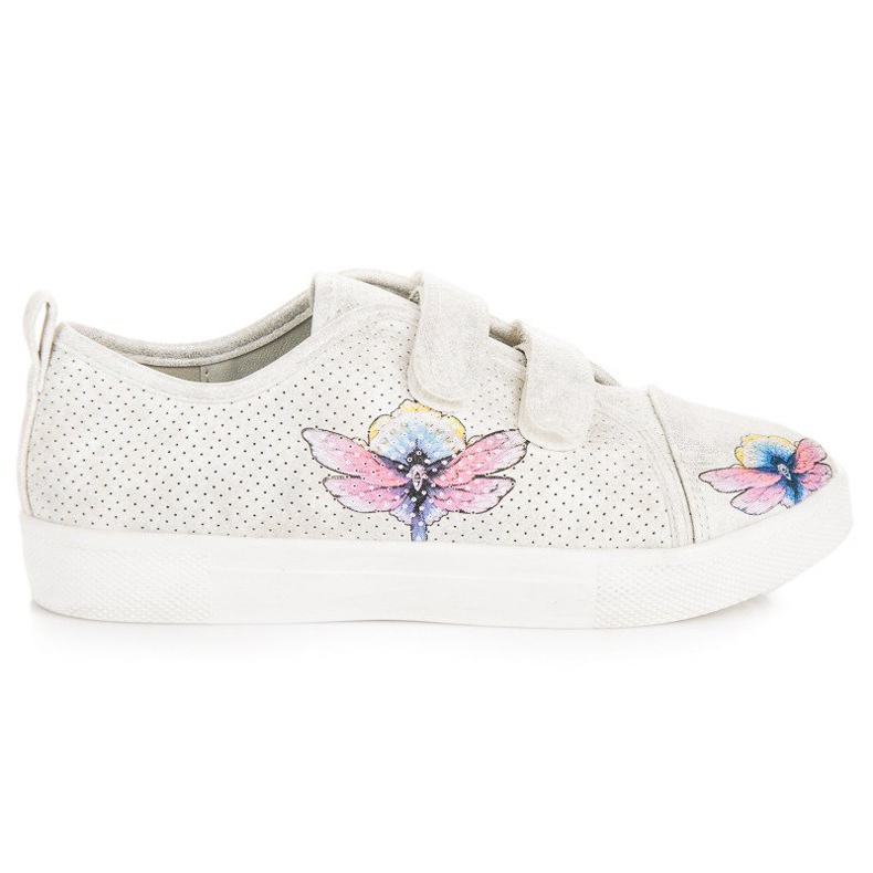 Zapatillas Blancas Con Velcro VINCEZA blanco