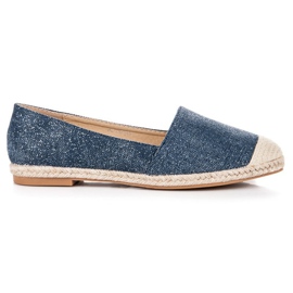 Bestelle Alpargatas con purpurina azul Bestelle Alpargatas con purpurina azul