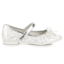 Elegante bailarina velcro vinceza blanco
