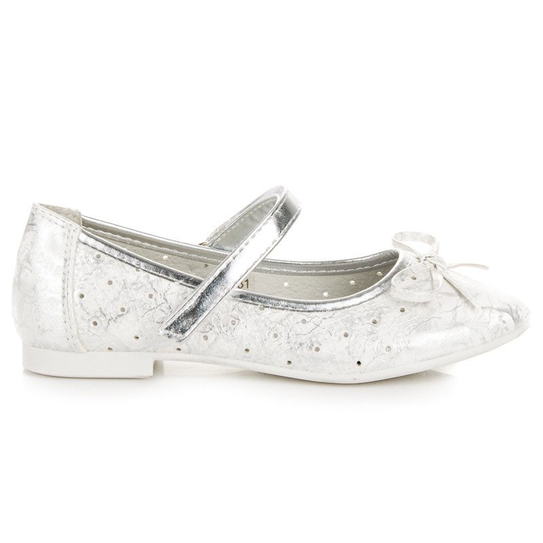 Elegante bailarina velcro vinceza blanco
