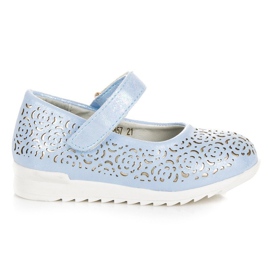 Bailarina Azul En Velcro VINCEZA