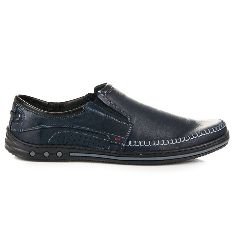Mocasines lucca sin cordones azul marino