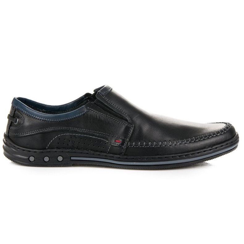 Mocasines lucca sin cordones negro