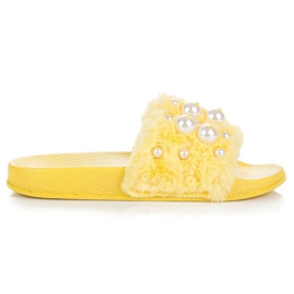 Wilady Babuchas amarillas con perlas amarillo Wilady Babuchas amarillas con perlas amarillo