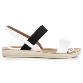 Sandalias con goma vinceza blanco