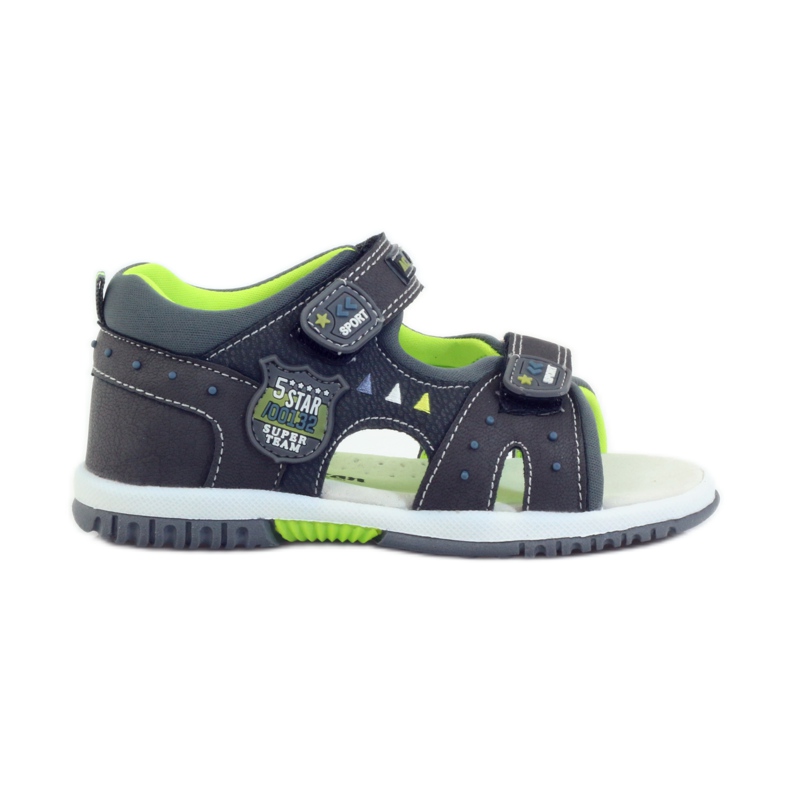 American Club Sandalias para niños con inserción de piel americana 87289 gris American Club Sandalias para niños con inserción de piel americana 87289 gris