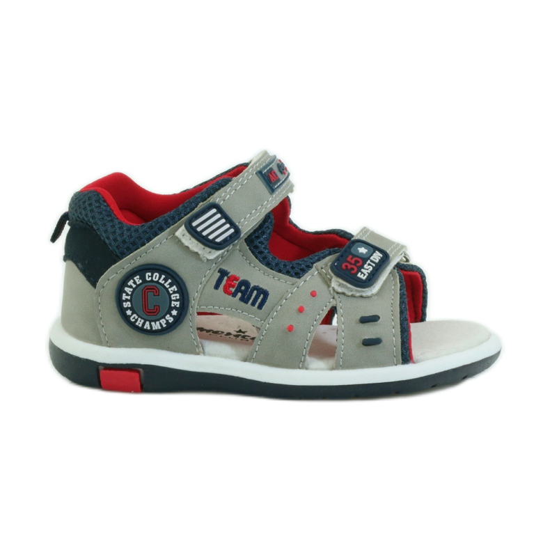 American Club Sandalias con inserción de piel americana 87297 azul marino gris American Club Sandalias con inserción de piel americana 87297 azul marino gris