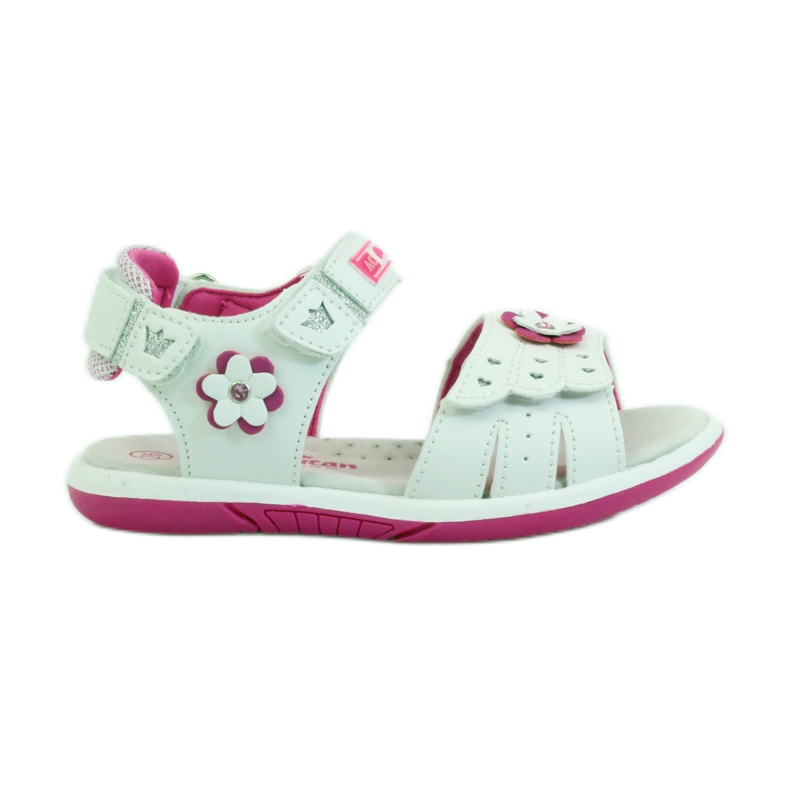 American Club Sandalias para niños con inserción de piel americana 93606 rosado blanco American Club Sandalias para niños con inserción de piel americana 93606 rosado blanco