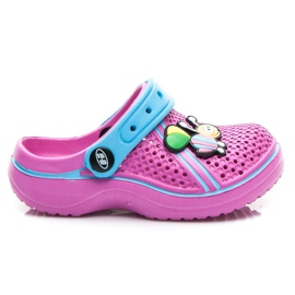 Hasby pantuflas crocsy A'LA rosa