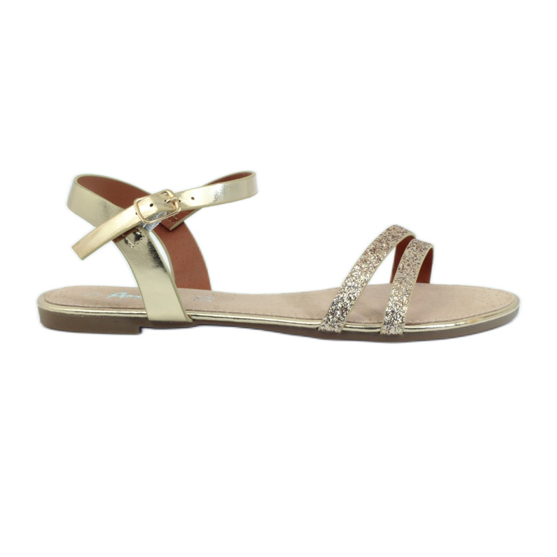 Sandalias American Club 052 glitter dorado