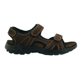 American Club Sandalias deportivas hombre piel americana marrón