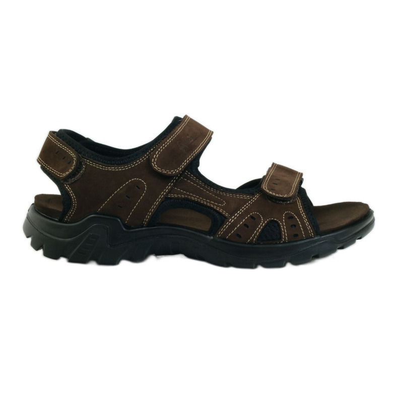 American Club Sandalias deportivas hombre piel americana marrón