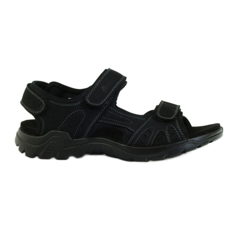 American Club Sandalias deportivas hombre piel americana negro