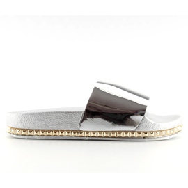 Zapatillas casa mujer plata N-29 plata gris